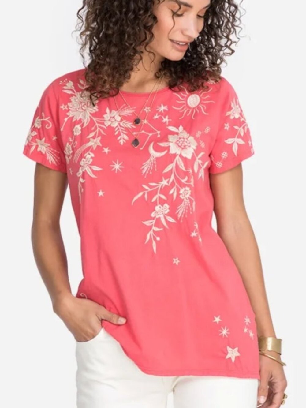 Johnny Was MIA SHORT SLEEVE TUNIC Tee